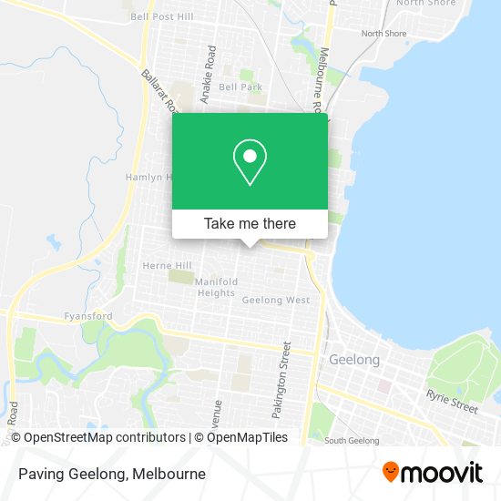 Paving Geelong map