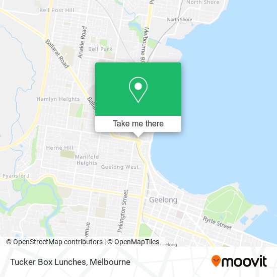 Tucker Box Lunches map