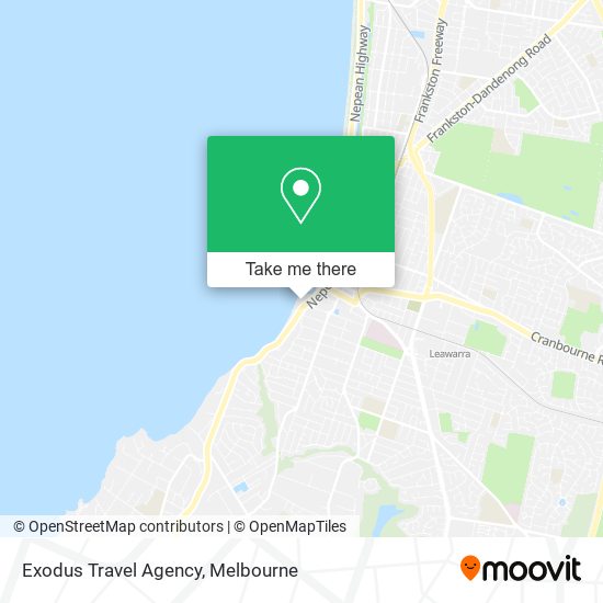 Exodus Travel Agency map