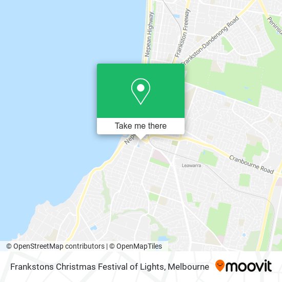 Mapa Frankstons Christmas Festival of Lights