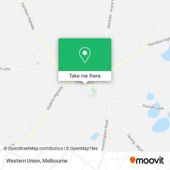 Western Union map