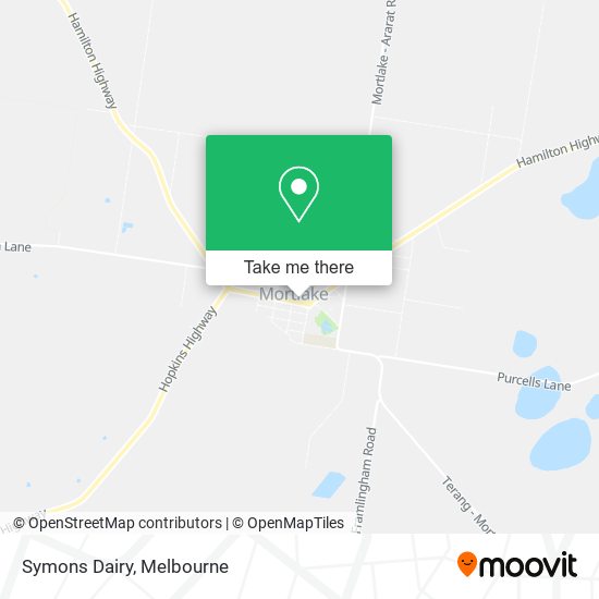 Symons Dairy map