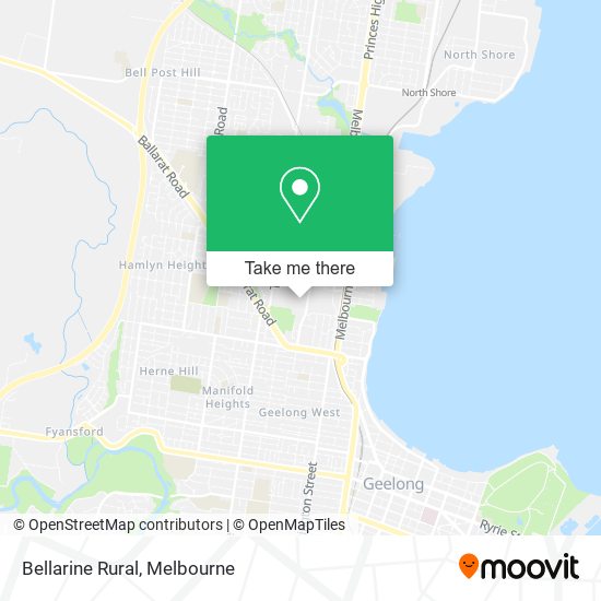 Bellarine Rural map