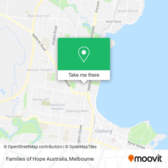 Families of Hope Australia map
