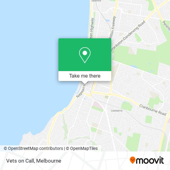 Vets on Call map