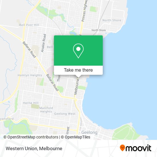 Western Union map