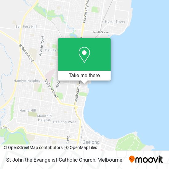 St John the Evangelist Catholic Church map