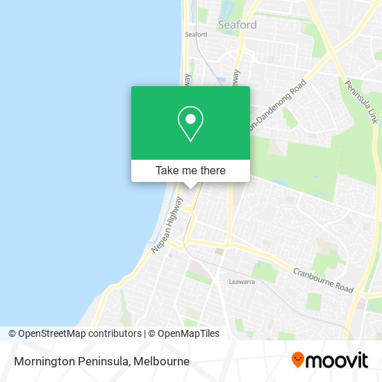 Mapa Mornington Peninsula