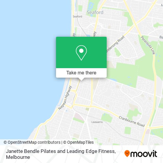 Mapa Janette Bendle Pilates and Leading Edge Fitness