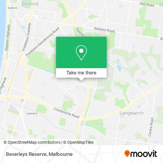 Beverleys Reserve map