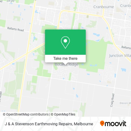 J & A Stevenson Earthmoving Repairs map