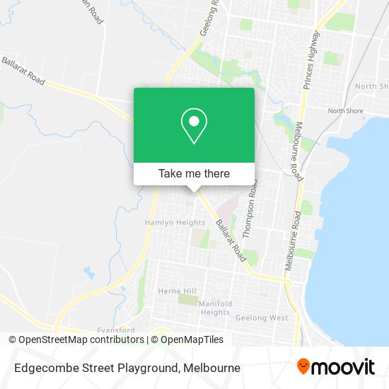 Edgecombe Street Playground map