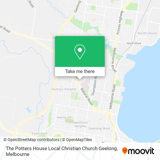 The Potters House Local Christian Church Geelong map