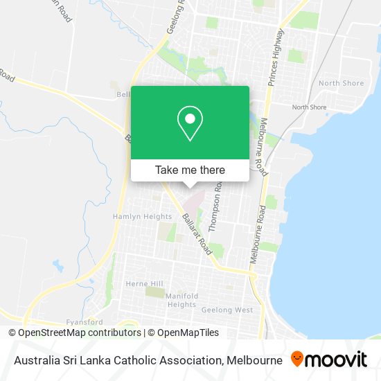 Australia Sri Lanka Catholic Association map