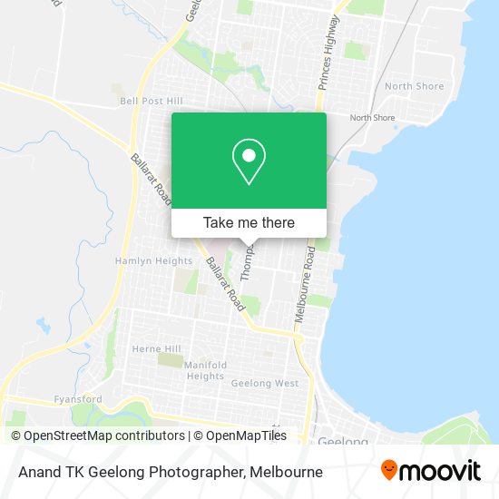 Anand TK Geelong Photographer map