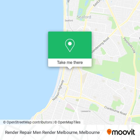 Render Repair Men Render Melbourne map
