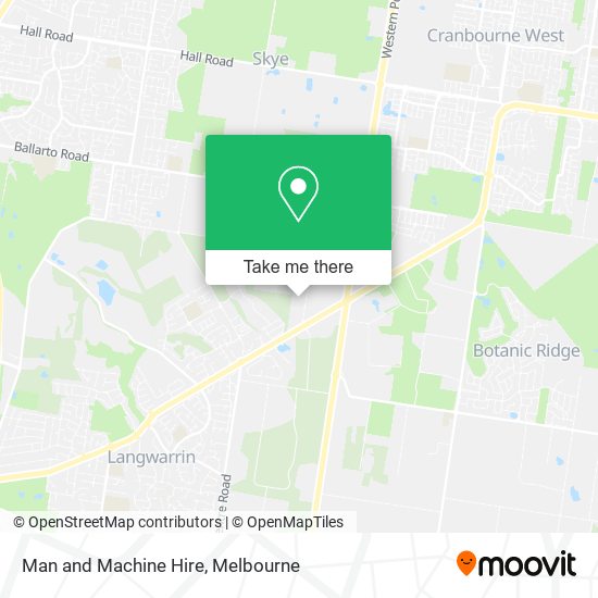 Man and Machine Hire map