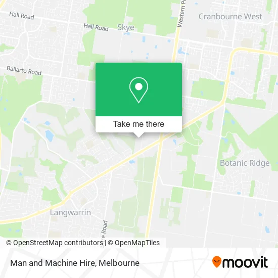 Man and Machine Hire map