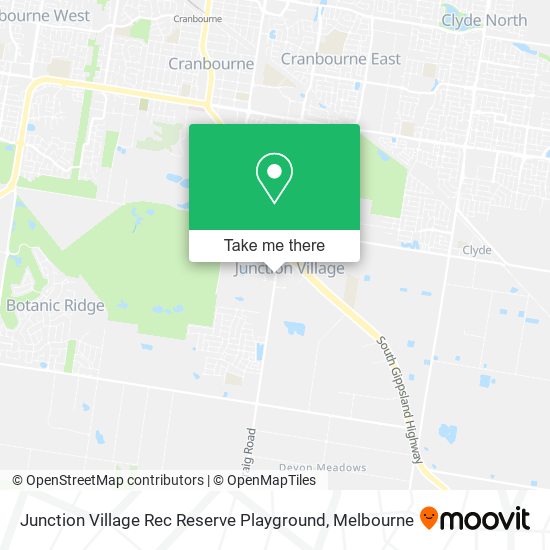 Junction Village Rec Reserve Playground map
