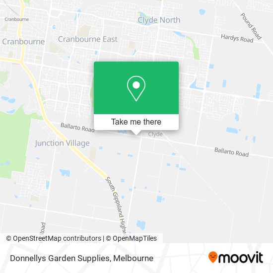 Donnellys Garden Supplies map