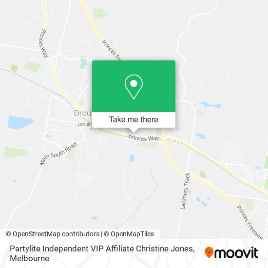 Partylite Independent VIP Affiliate Christine Jones map