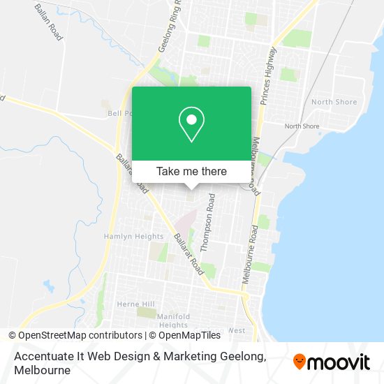 Accentuate It Web Design & Marketing Geelong map