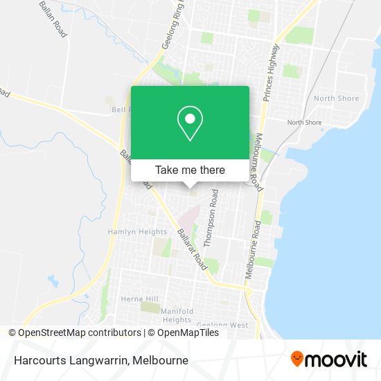 Harcourts Langwarrin map