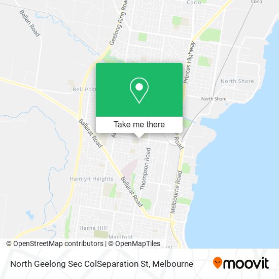 North Geelong Sec ColSeparation St map