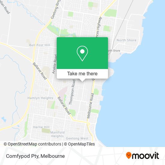 Comfypod Pty map