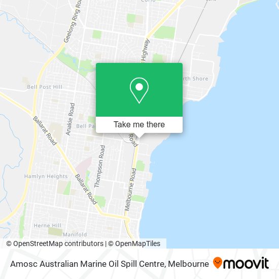 Amosc Australian Marine Oil Spill Centre map