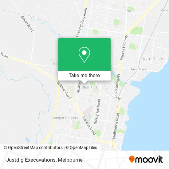 Justdig Execavations map