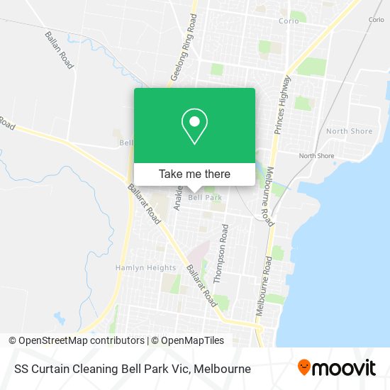 SS Curtain Cleaning Bell Park Vic map