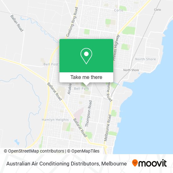 Australian Air Conditioning Distributors map