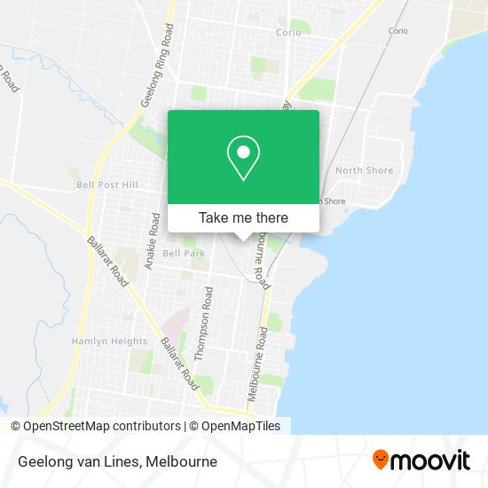 Geelong van Lines map