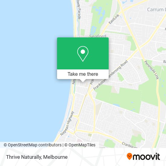 Thrive Naturally map