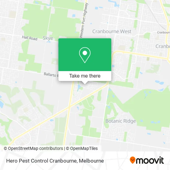 Hero Pest Control Cranbourne map