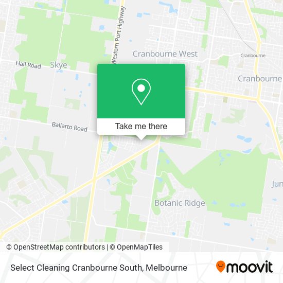 Select Cleaning Cranbourne South map
