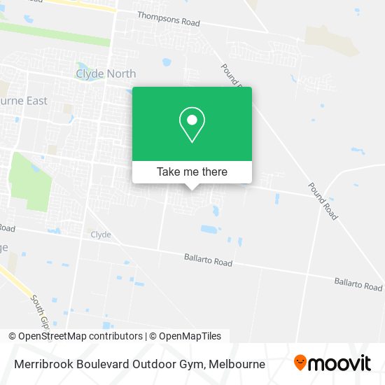 Mapa Merribrook Boulevard Outdoor Gym