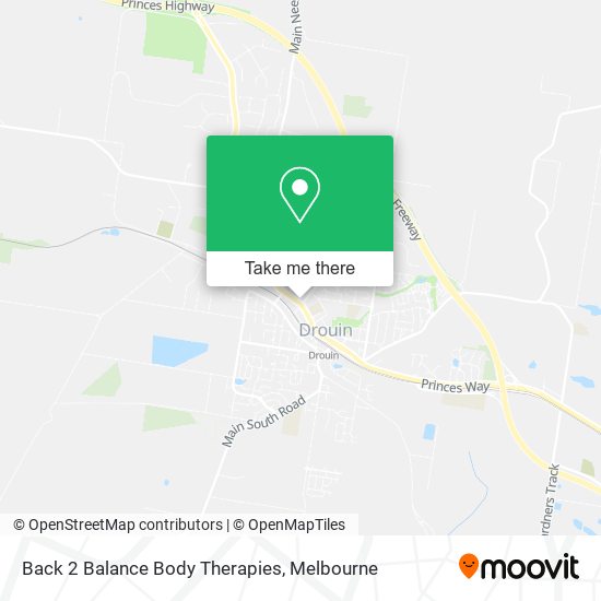 Back 2 Balance Body Therapies map