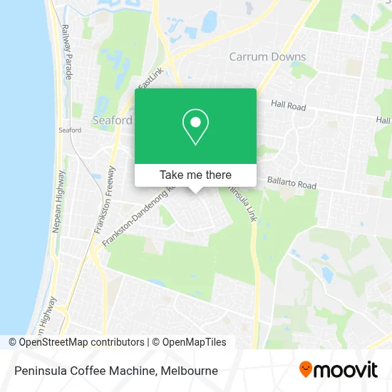 Mapa Peninsula Coffee Machine