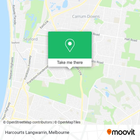 Harcourts Langwarrin map