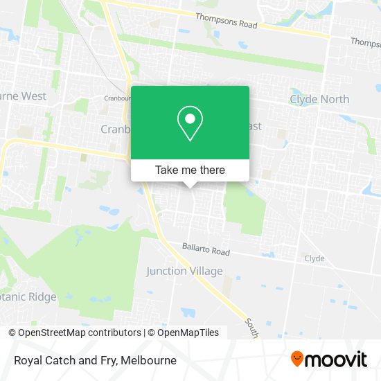 Royal Catch and Fry map