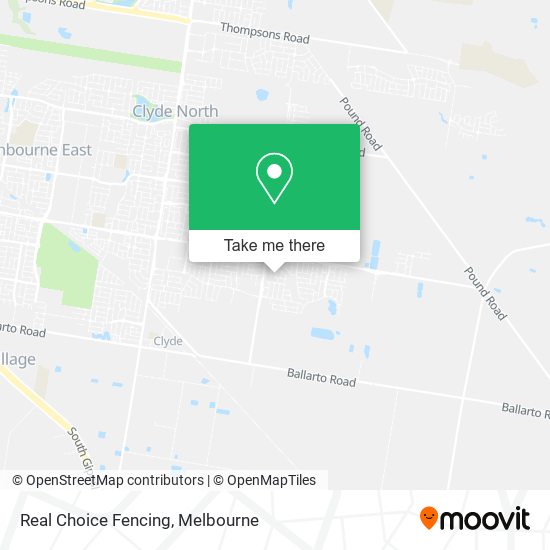 Real Choice Fencing map