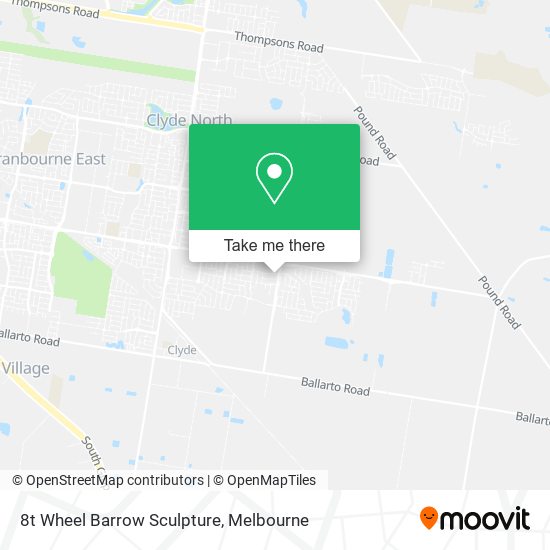 8t Wheel Barrow Sculpture map