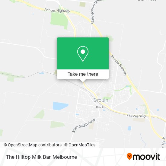 The Hilltop Milk Bar map