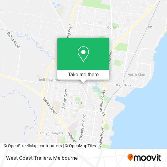 West Coast Trailers map