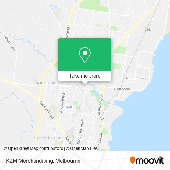 KZM Merchandising map