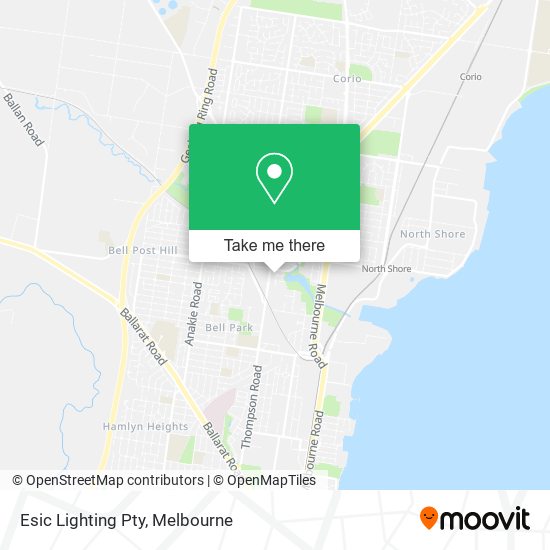 Esic Lighting Pty map