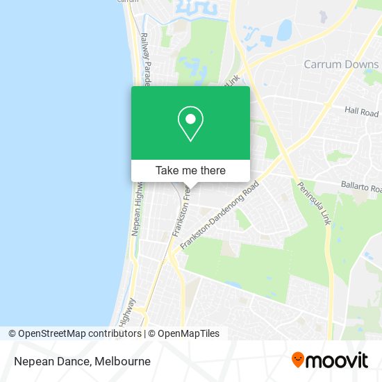 Nepean Dance map