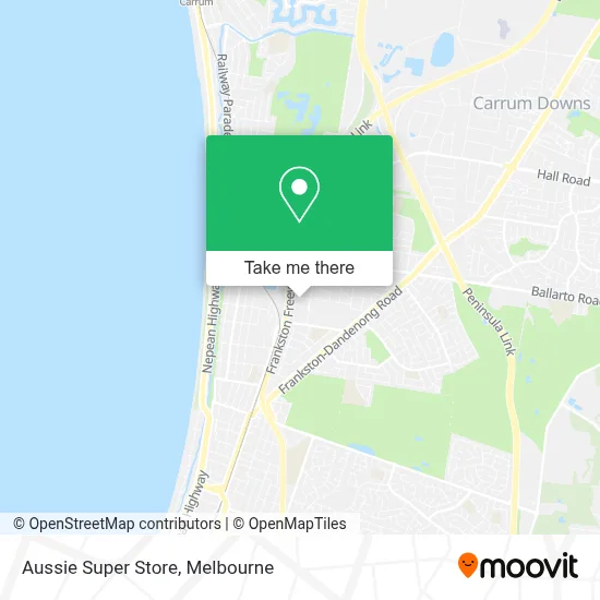 Mapa Aussie Super Store